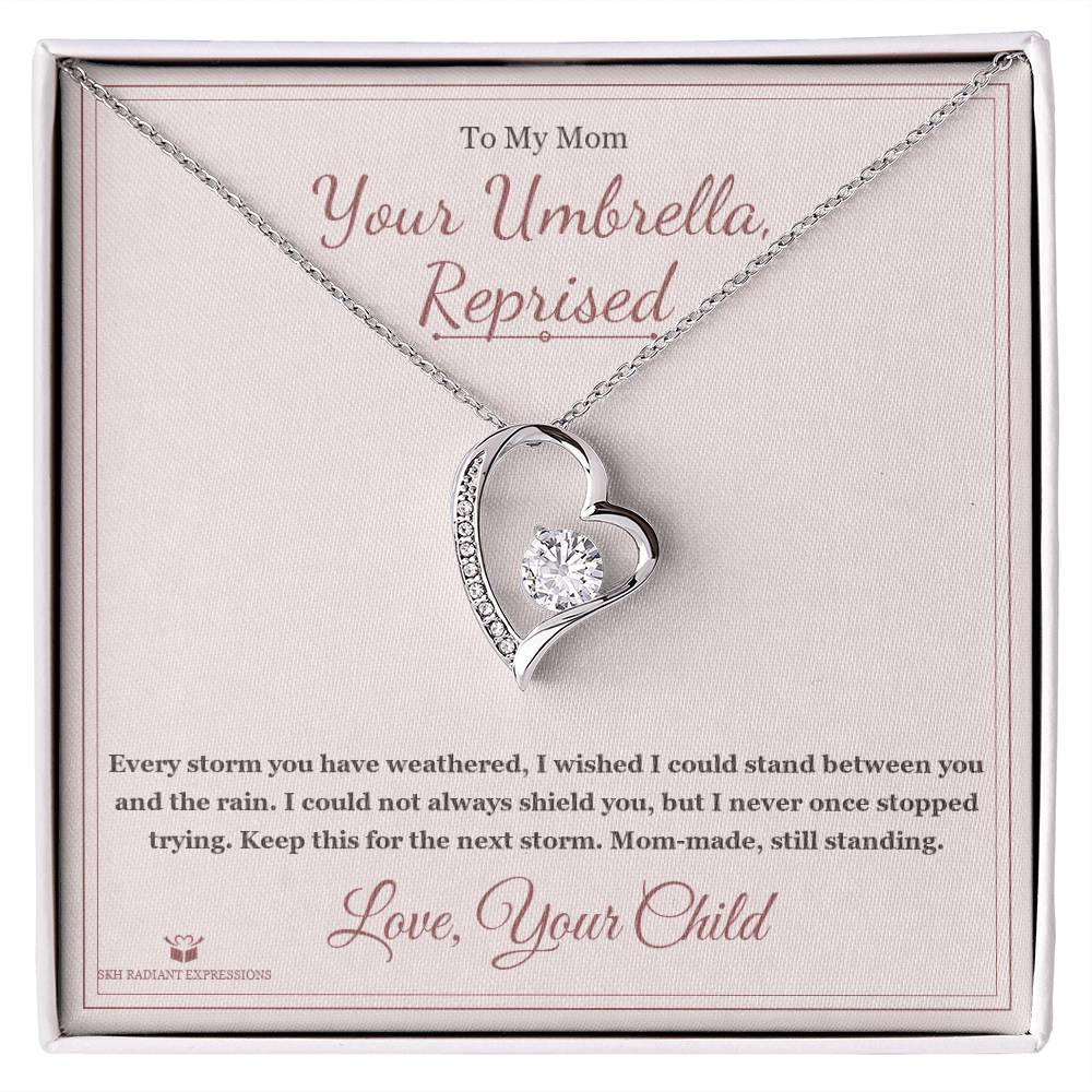 Your Umbrella, Reprised - Forever Love Necklace for Mom - personalized keepsake gift from SKH Radiant Expressions