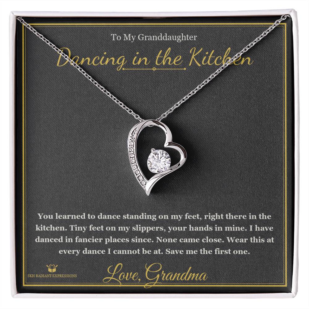 Dancing in the Kitchen - Forever Love Necklace for Granddaughter - personalized keepsake gift from SKH Radiant Expressions