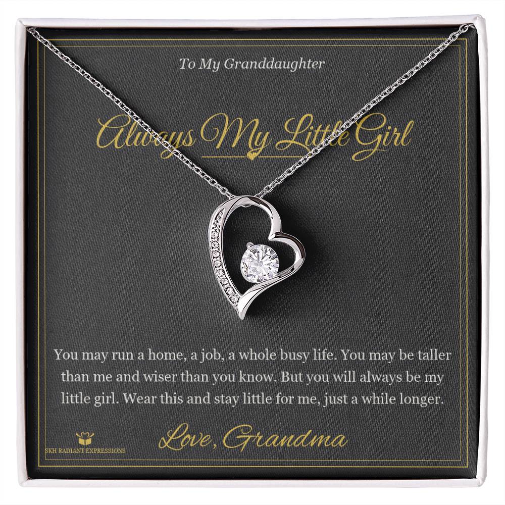 Always My Little Girl - Forever Love Necklace for Granddaughter - personalized keepsake gift from SKH Radiant Expressions