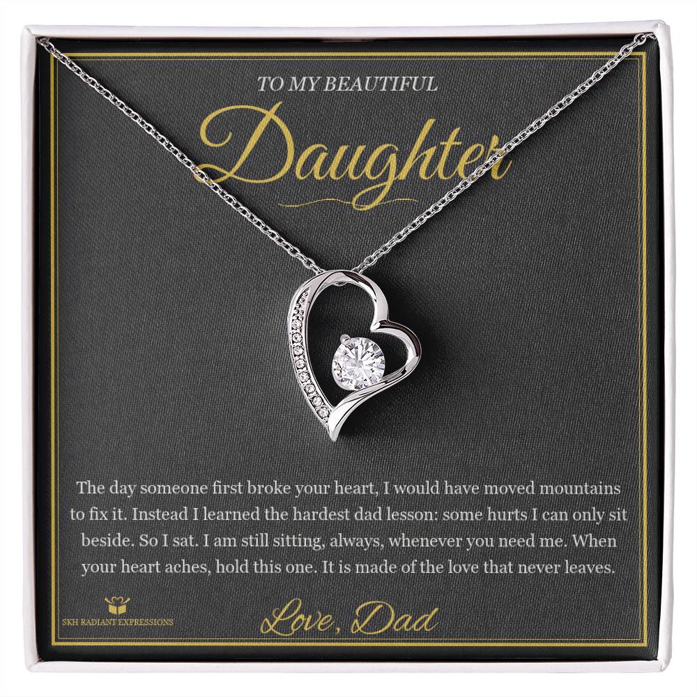 Your First Heartbreak - Forever Love Necklace for Daughter - personalized keepsake gift from SKH Radiant Expressions