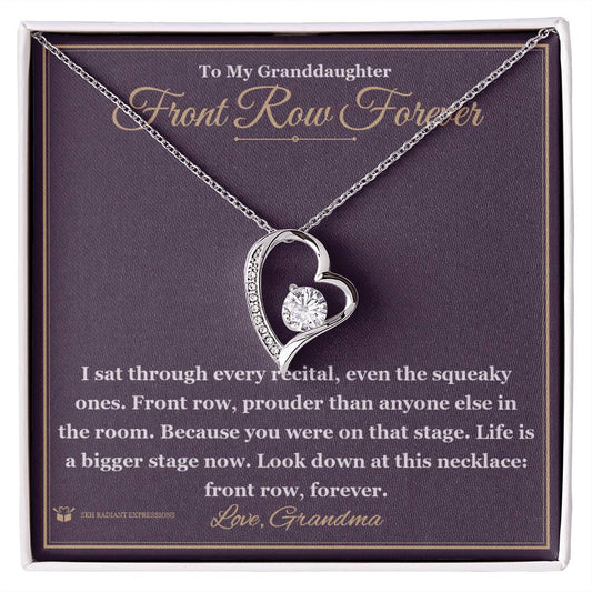 Front Row Forever - Forever Love Necklace for Granddaughter - personalized keepsake gift from SKH Radiant Expressions