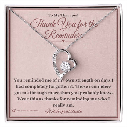 Personalized Forever Love Necklace for therapist