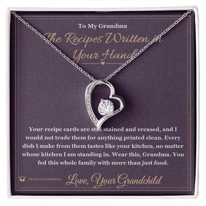 Personalized Forever Love Necklace for grandmother