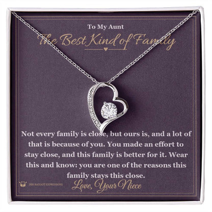 Personalized Forever Love Necklace for aunt