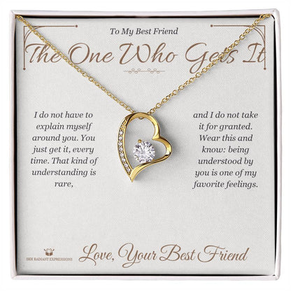Add a name to this Forever Love Necklace - gift for best friend
