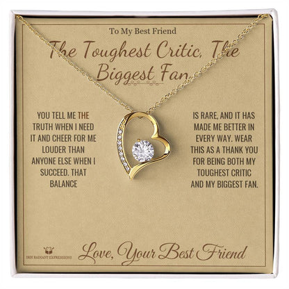 Add a name to this Forever Love Necklace - gift for best friend