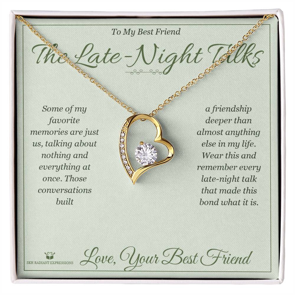 Add a name to this Forever Love Necklace - gift for best friend
