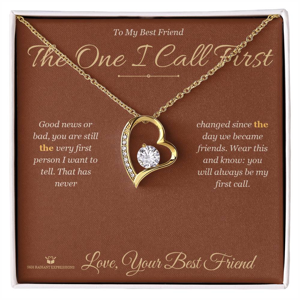 Custom name-personalized Forever Love Necklace gift for best friend