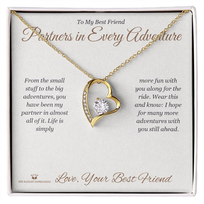 Add a name to this Forever Love Necklace - gift for best friend