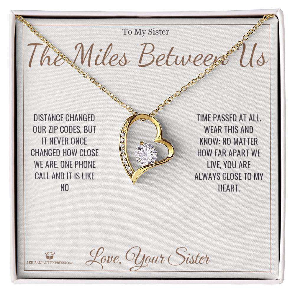 What does a Forever Love Necklace mean - gift for sister