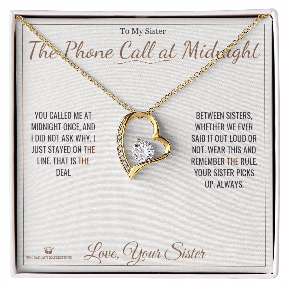 What does a Forever Love Necklace mean - gift for sister