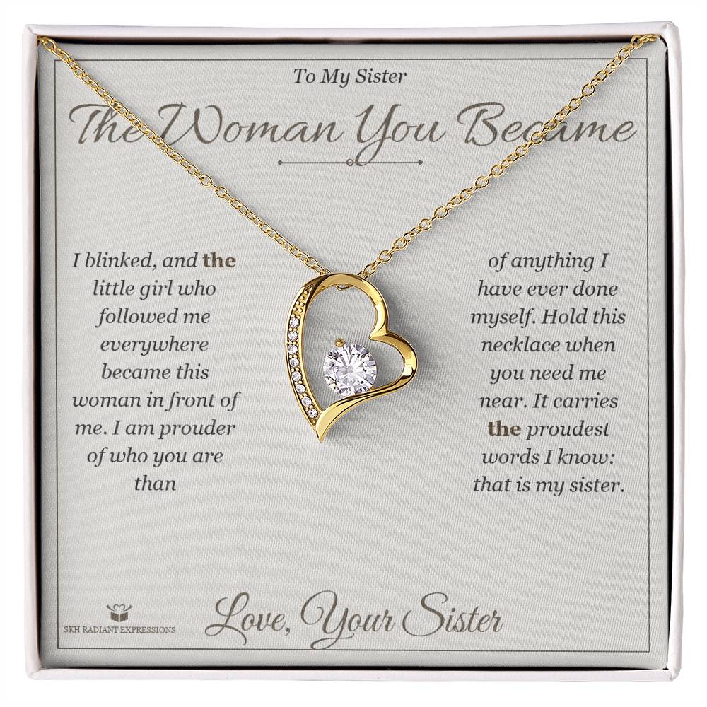 Forever Love Necklace gift for sister from Sister