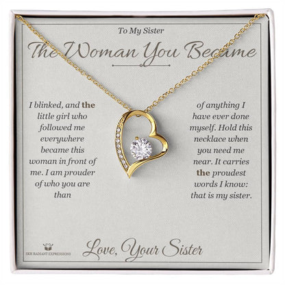 Forever Love Necklace gift for sister from Sister