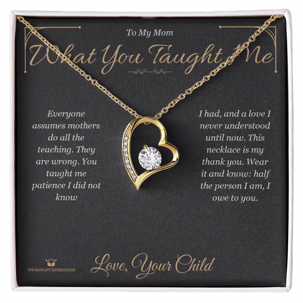 Custom name-personalized Forever Love Necklace gift for mom