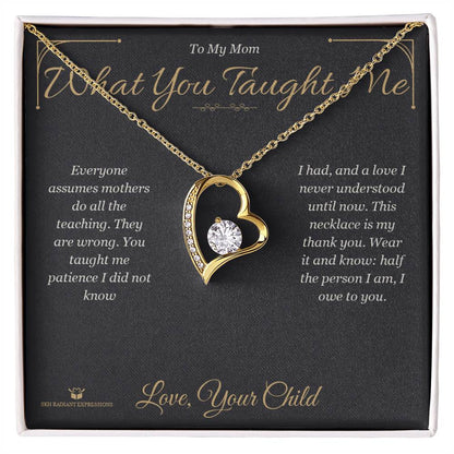 Custom name-personalized Forever Love Necklace gift for mom
