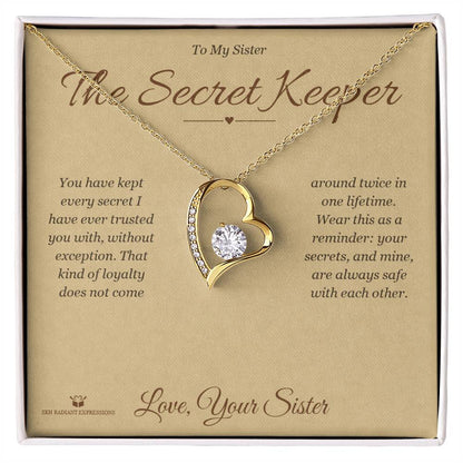 Forever Love Necklace gift for sister from Sister