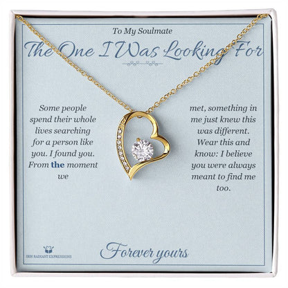 Custom name-personalized Forever Love Necklace gift for soulmate