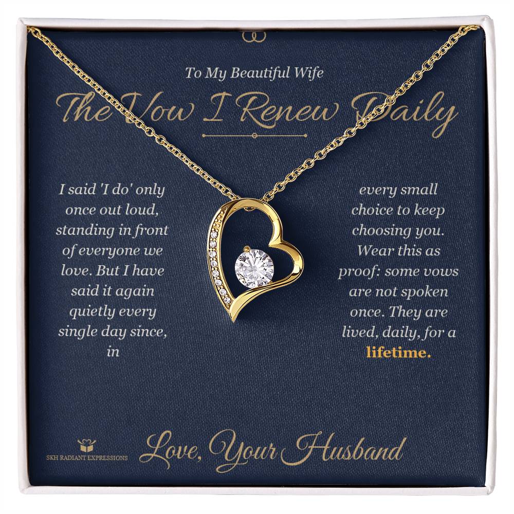 Personalized Forever Love Necklace for wife