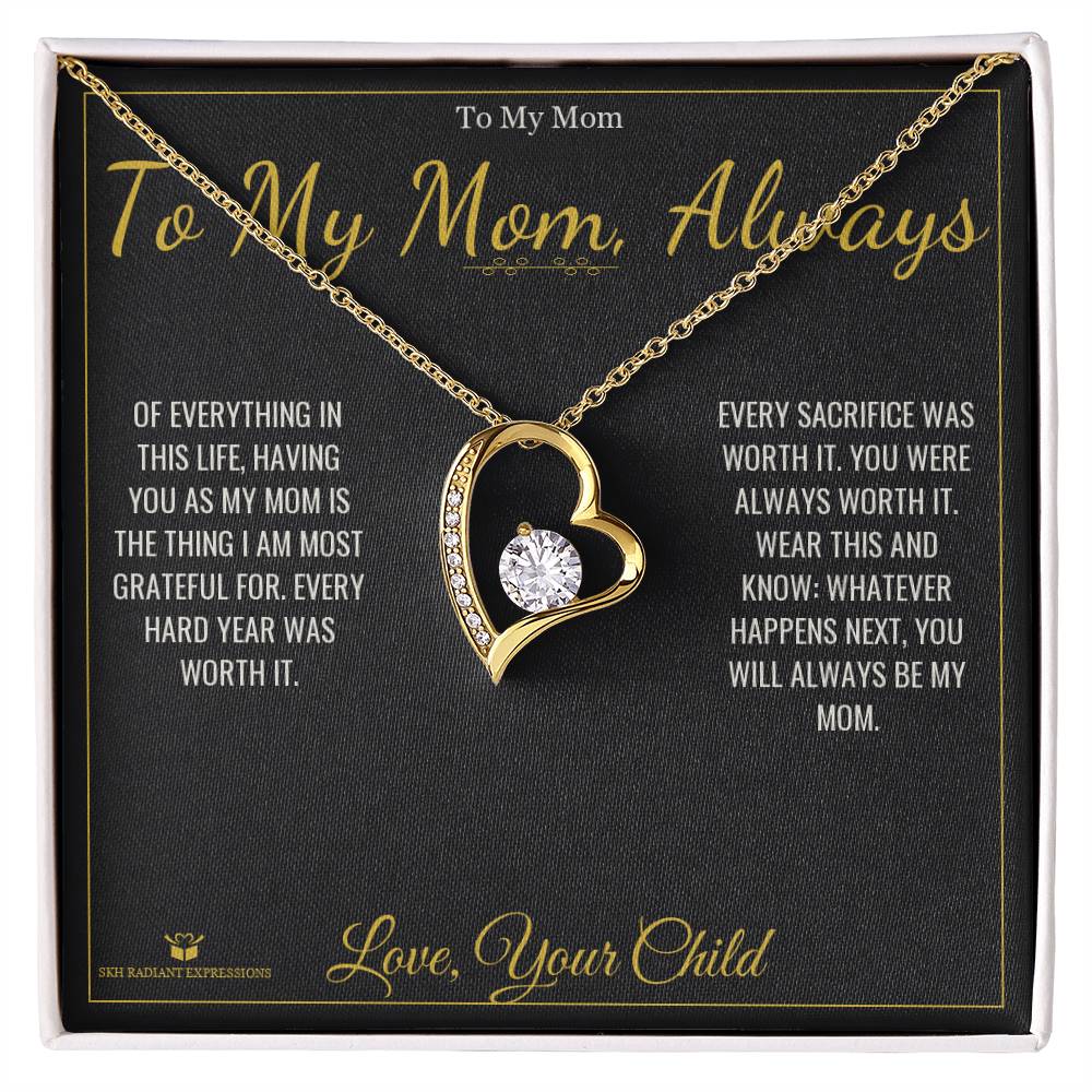 Add a name to this Forever Love Necklace - gift for mom