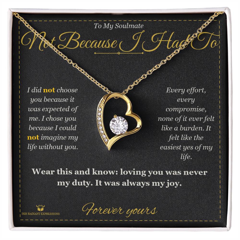 Custom name-personalized Forever Love Necklace gift for soulmate
