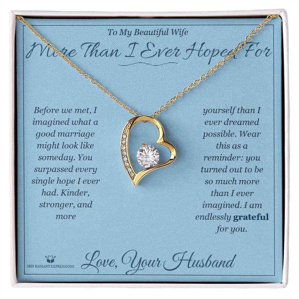 Forever Love Necklace gift for wife from Husband