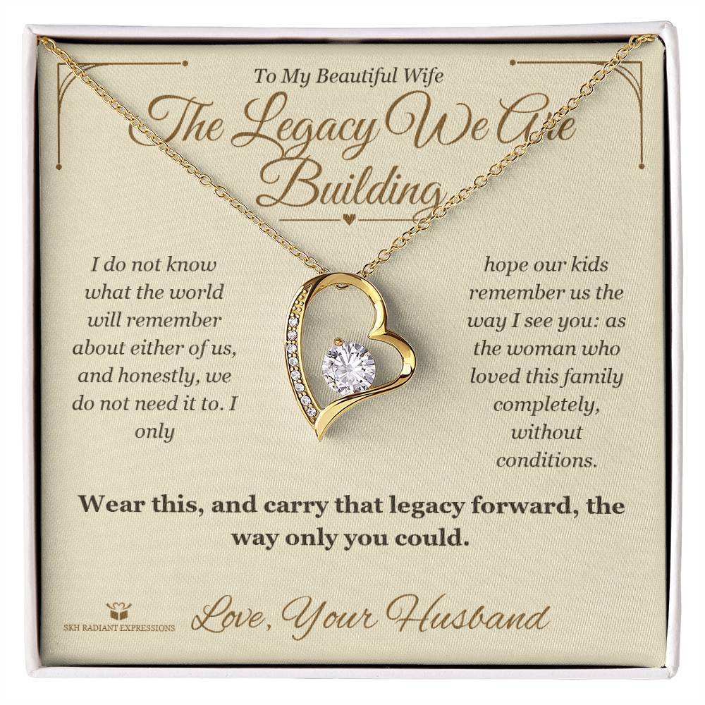 Personalized Forever Love Necklace for wife