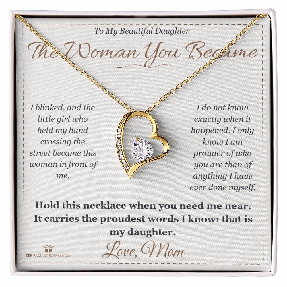 Personalized Forever Love Necklace for daughter