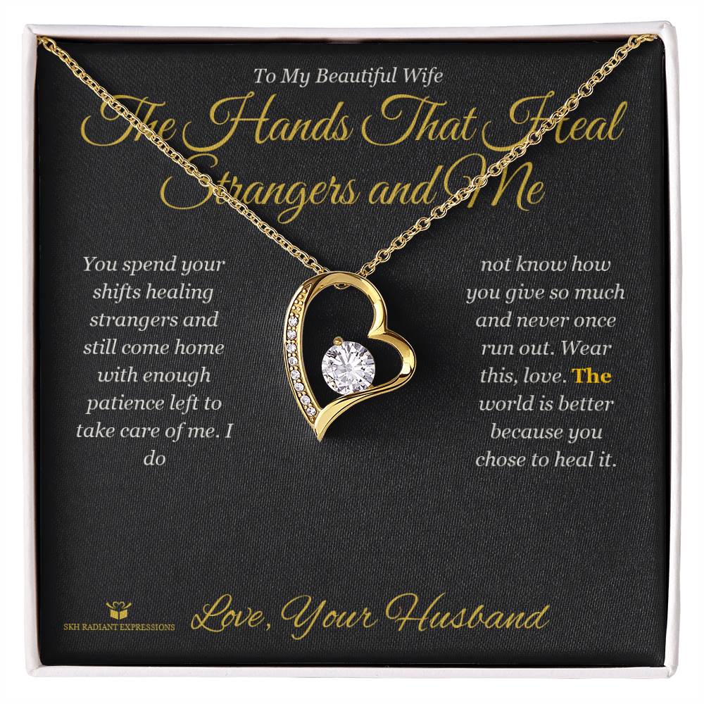Add a name to this Forever Love Necklace - gift for wife