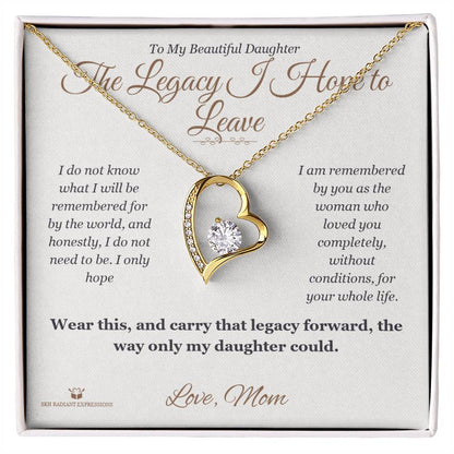Personalized Forever Love Necklace for daughter