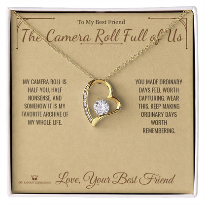 Custom name-personalized Forever Love Necklace gift for best friend
