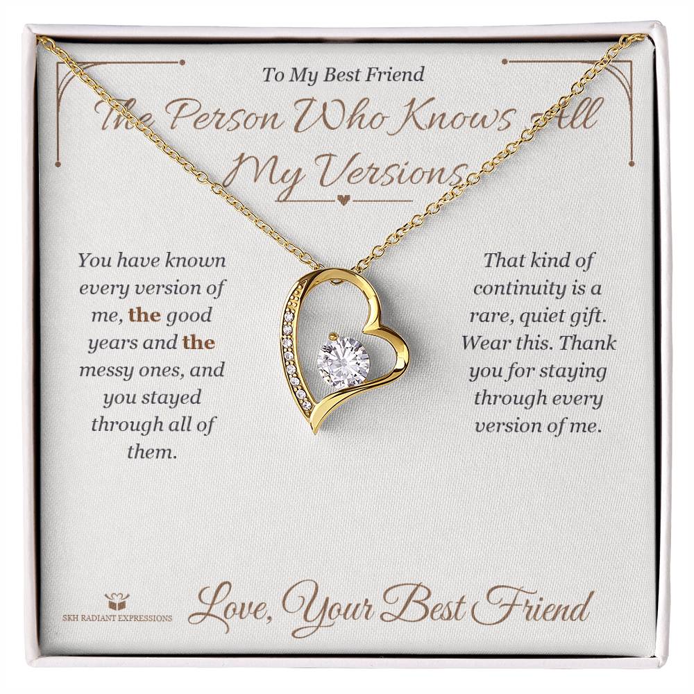 Custom name-personalized Forever Love Necklace gift for best friend