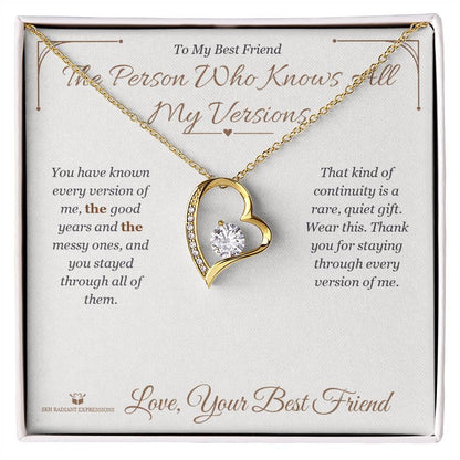 Custom name-personalized Forever Love Necklace gift for best friend