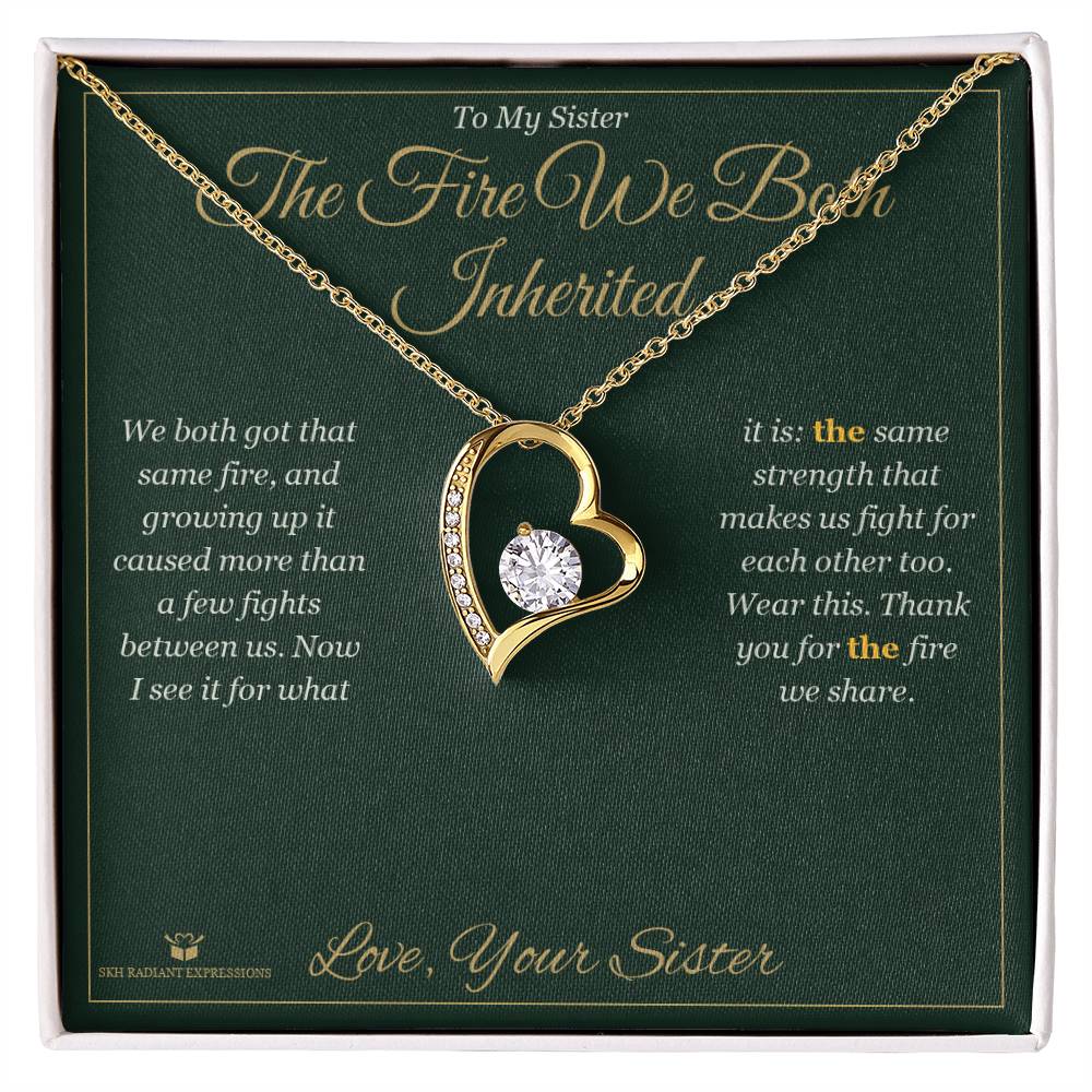 Forever Love Necklace gift for sister from Sister