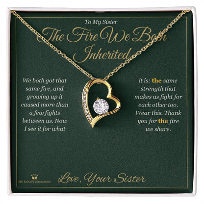 What does a Forever Love Necklace mean - gift for sister
