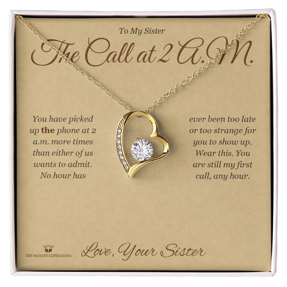 Personalized Forever Love Necklace for sister