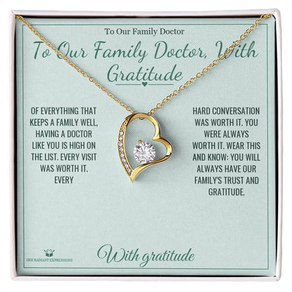 Meaningful gift for doctor - To Our Family Doctor, With Gratitude