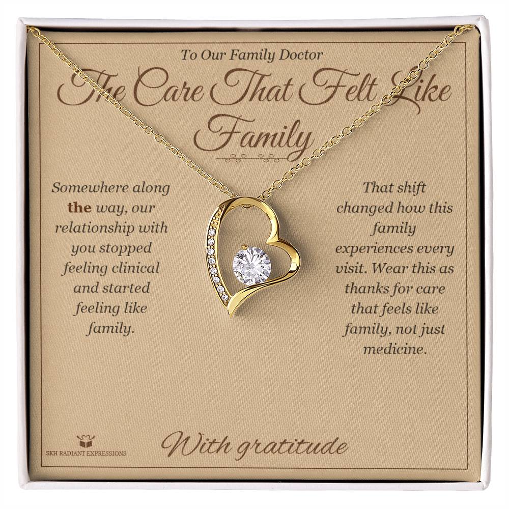 Meaningful gift for doctor - The Care That Felt Like Family