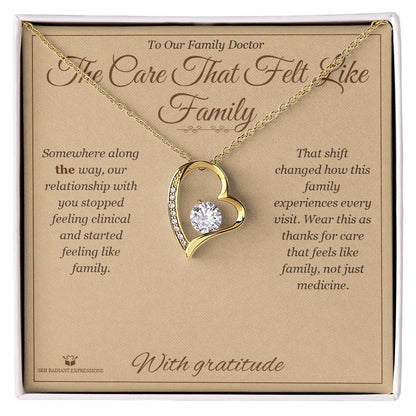 Add a name to this Forever Love Necklace - gift for doctor