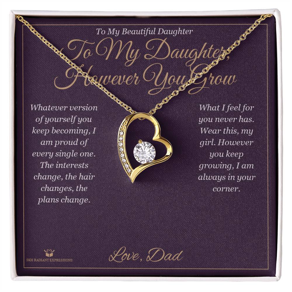 Forever Love Necklace gift for daughter from Dad