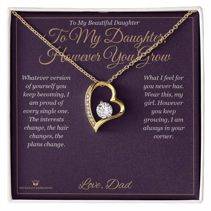 Forever Love Necklace gift for daughter from Dad