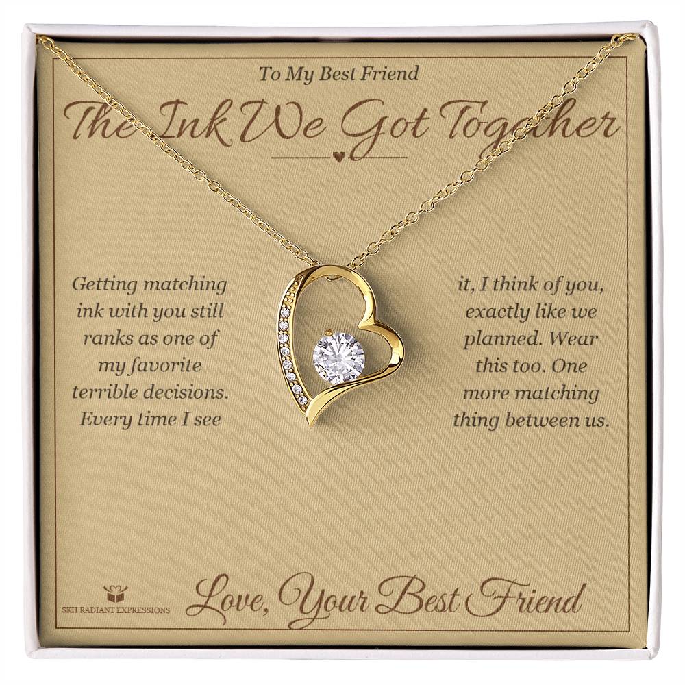 Add a name to this Forever Love Necklace - gift for best friend
