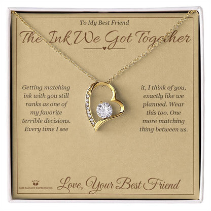 Add a name to this Forever Love Necklace - gift for best friend