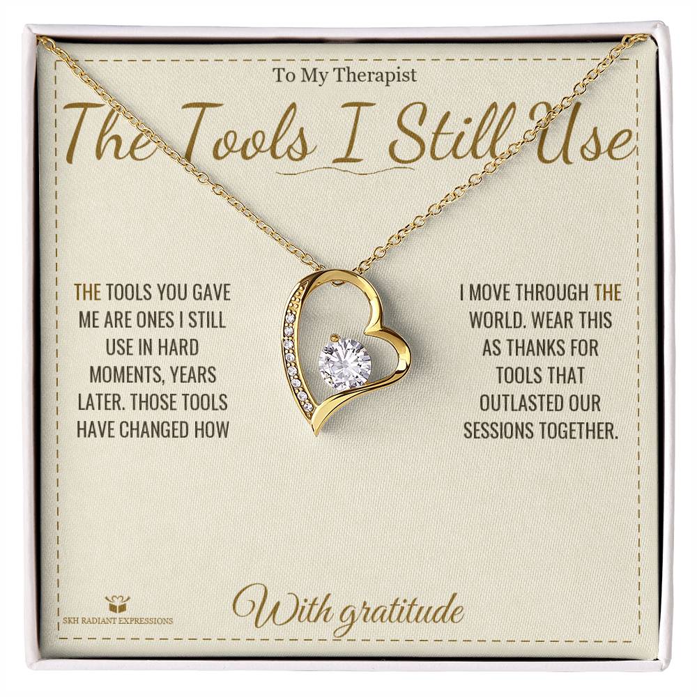 Add a name to this Forever Love Necklace - gift for therapist