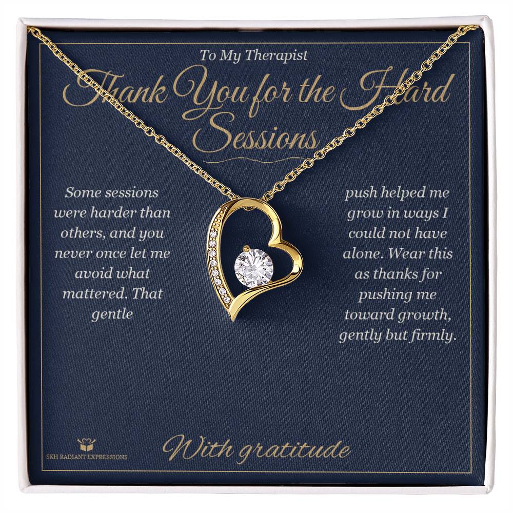 Add a name to this Forever Love Necklace - gift for therapist