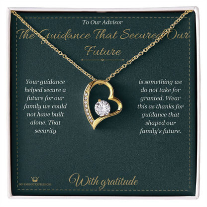 Meaningful gift for advisor - The Guidance That Secured Our Future