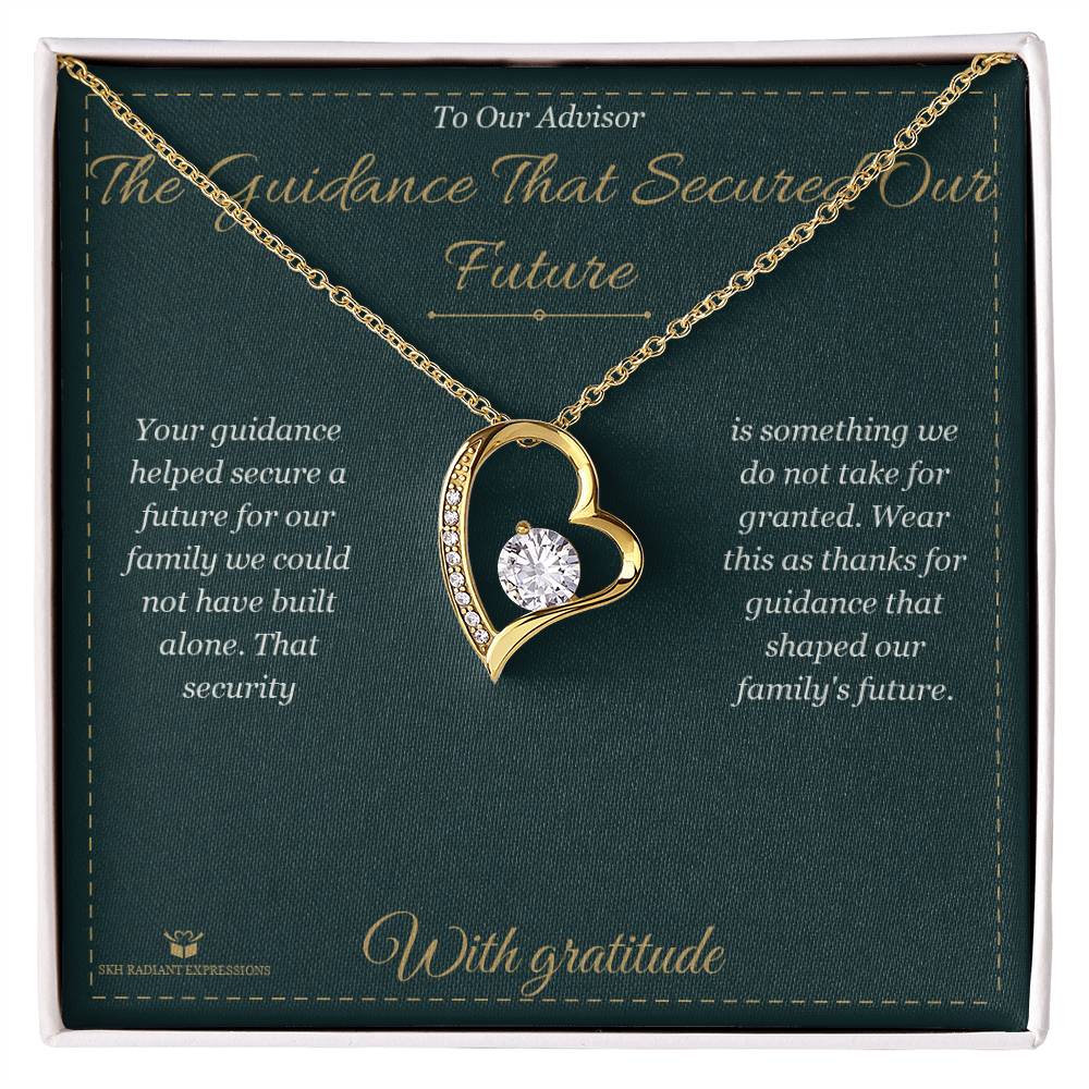 Add a name to this Forever Love Necklace - gift for advisor