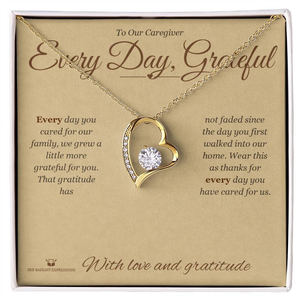 Add a name to this Forever Love Necklace - gift for caregiver