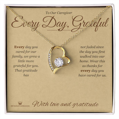Add a name to this Forever Love Necklace - gift for caregiver