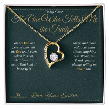Forever Love Necklace gift for sister from Sister