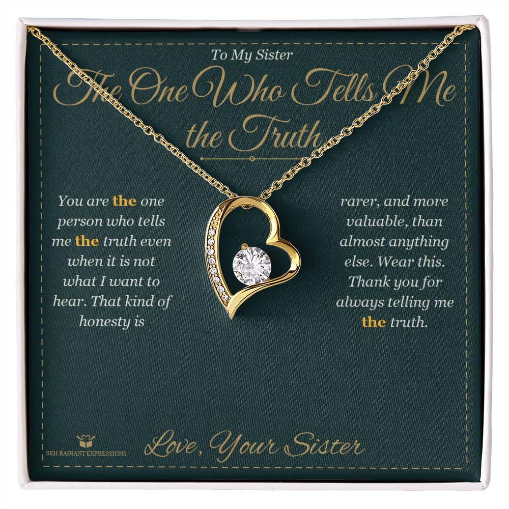 What does a Forever Love Necklace mean - gift for sister